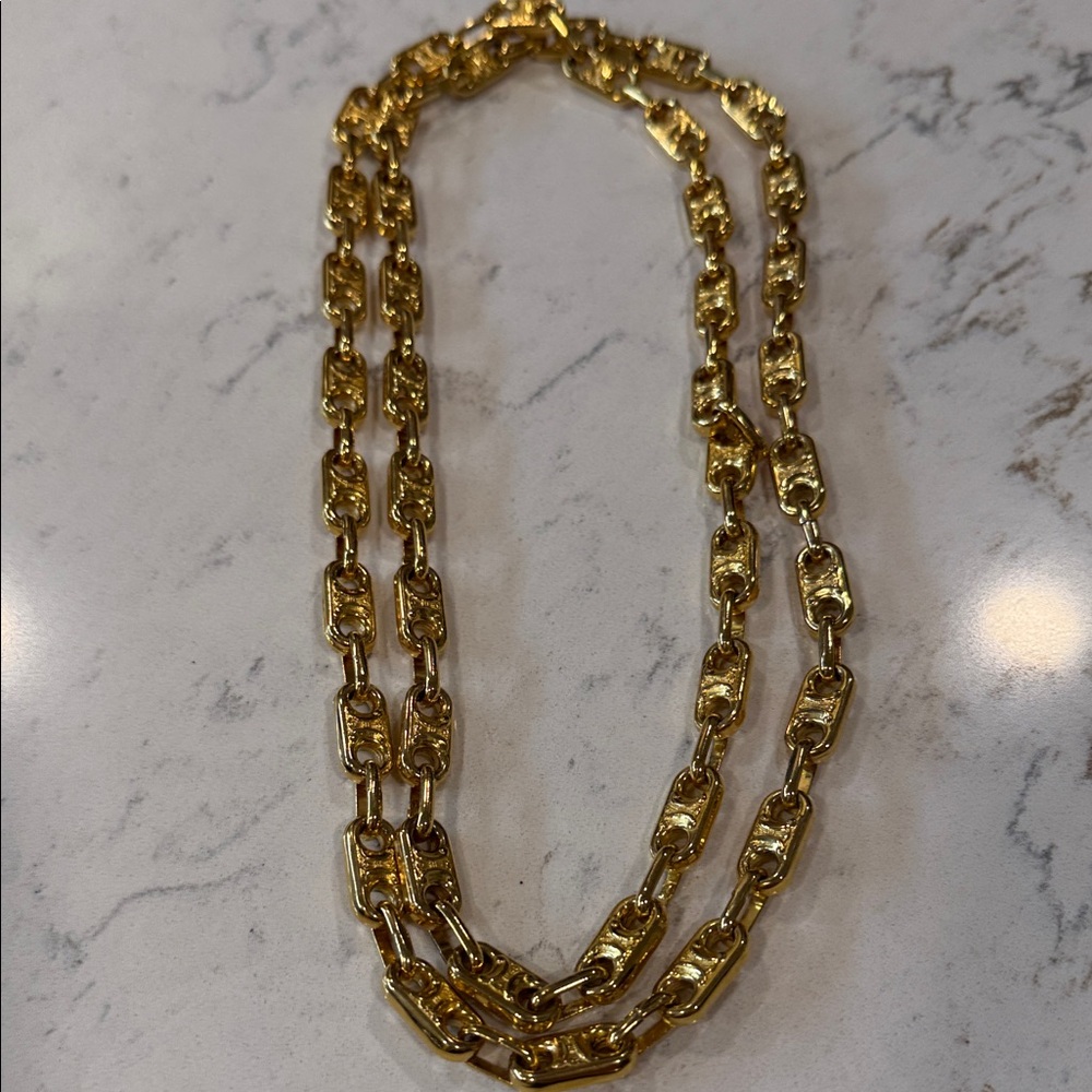 Celine Elegant Gold Chain Necklace